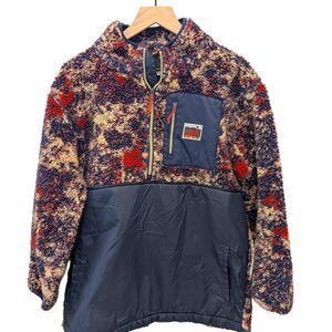 Vans Off The Wall Outdoor Club 1/4 Zip M Pullover Fleece Jacquard Sherpa Jacket